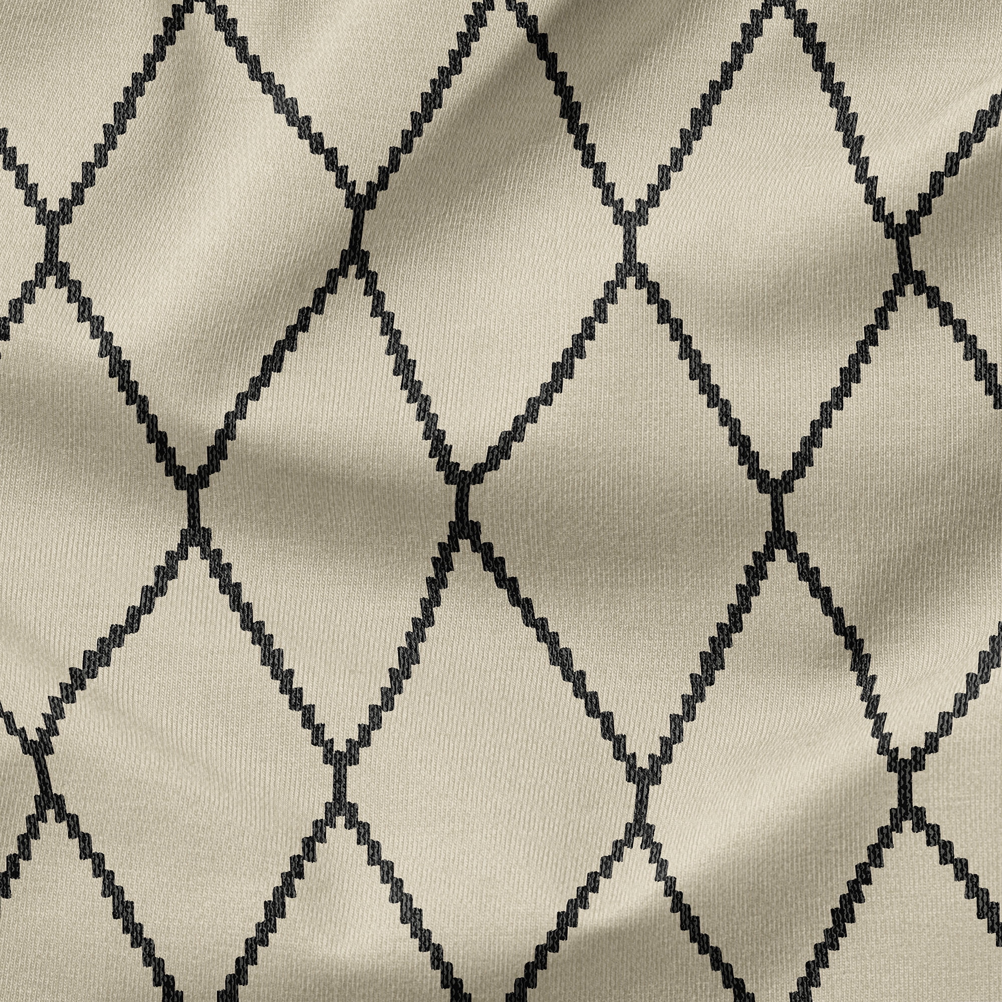 ARDEN Outdoor Dining Chair Cushion, 2 Pack, 20 x 20, Rain-Proof, Fade Resistant, Tan Diamond Trellis