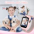 thumbnail image 3 of PTHTECHUS 1.54" Smart Watch for Boys Girls Smartwatch for Kids with Dual Camera Games Video MP3 Children Touch Screen Pink, 3 of 10