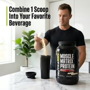 NutraBio Muscle Matrix Protein Powder - 25g of Protein Per Scoop - Whey Isolate and Micellar Casein Combo for Fast and Slow Release - Vanilla - 2 Pounds, 28 Servings