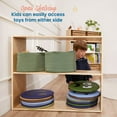 thumbnail image 4 of ECR4Kids Streamline 2-Shelf Double-Sided Storage Cabinet, 30in, Classroom Furniture, Natural, 4 of 9