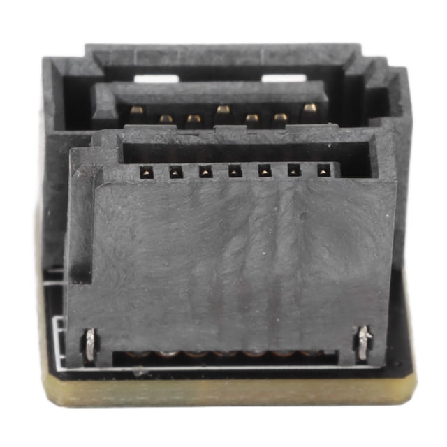 Adaptador de grado de pin SAT, interfaz SATA de 7 pines Adaptador de grado de pin opuesto para placa base Placa base Interfaz de pin SAT Diseño elevado