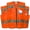 Orange, variant on 3-Pack High Visibility Reflective Safety Vest, ANSI/ISEA Compliant, Breathable Polyester, Multi Pockets, Adjustable Velcro, for Construction, Traffic, Work & Outdoor Activities