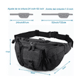 thumbnail image 4 of Cangurera Tactica Militar Impermeable Riñonera Negro, 4 of 5