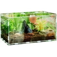 thumbnail image 1 of Insect Feeding Box, Acrylic Terrarium Container for Spider Lizard Frog Scorpio,Pet Reptile Habitat（L）, 1 of 5