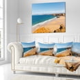 thumbnail image 2 of Designart Serene Rocky Bay Portugal - Seashore Throw Pillow - 16x16, 2 of 4