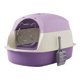 thumbnail image 2 of Cajas de arena para gatos con capucha y tapa, orinal para gatitos, inodoro para gatos completamente cerrado, suministros para mascotas, cajas de arena Violeta, 2 of 10