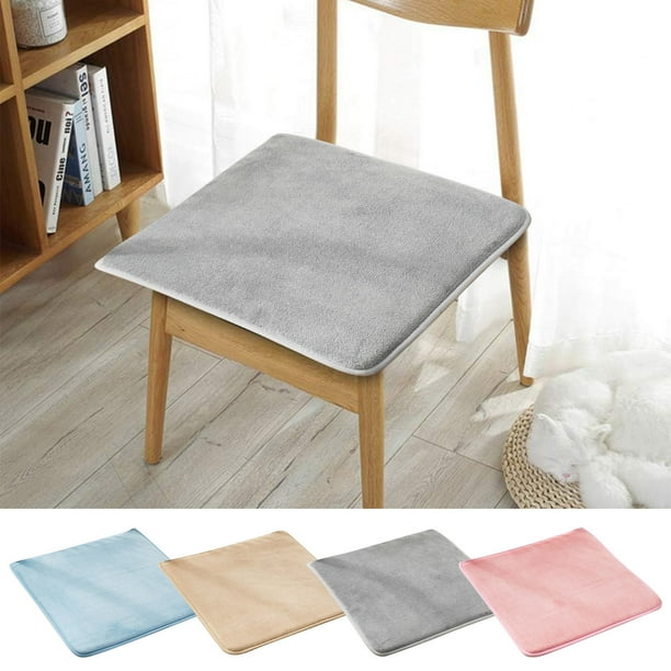 Fiudx Cojín para Silla Contorneado, Lavable a Máquina con Cierres de Velcro, Versátil para Asiento o Respaldo, Ideal para Oficina, Hogar o Coche, Cómodo Relleno de Algodón Perlado, 45 X 45 Cm.