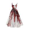 Wyzesi Robe Formelle Noire Grande Taille pour Femmes Robe Évasée Imprimée Sans Manches Robe Tunique Robes d'Invité de Mariage