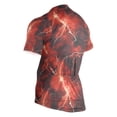 thumbnail image 3 of joogoo Red Lightning Pattern Men's Cycling Jerseys Mountain Bike Short Sleeve Tops L, 3 of 7