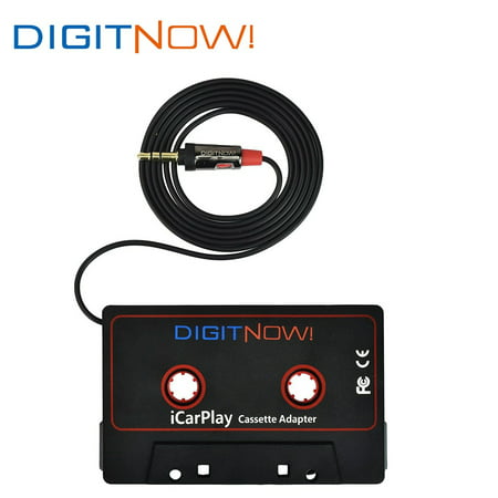 DigitNow Car Cassette Adapter Audio Tape Listen To Your iPod Or Other Audio Device Through Your Car's Cassette Player With a 3.5mm Headphone Jack