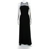 Pre-owned|Jill Jill Stuart Womens Mesh Yoke Sleeveless Crepe Full Length Gown Black Size 4
