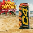 thumbnail image 4 of C4 Ultimate Energy Drink, 300mg Caffeine, Zero Sugar, High-Performance Energy for Pre-Workout, Endurance, and Focus, Fruit Punch, 16oz (Pack of 12), 4 of 5