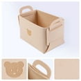 thumbnail image 2 of Unique Bargains Set of 3 Collapsible Storage Bins Beige 7.1*5.1*4.3in, 2 of 6