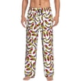 thumbnail image 2 of Lsque Colorful Fishes Print Men's Pajama Pants, Lounge Pant - Comfortable Home Wear,Elastic Waistband, Stylish Design-Small, 2 of 9