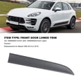 thumbnail image 4 of Front Door Lower Trim Black ABS Molding Guard for  95B 2014-2018 Stylish Protection Clean Vehicle Exterior, 4 of 7