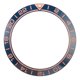 thumbnail image 1 of Inserto de bisel de reloj, accesorio de repuesto de reparación de anillo de bisel de reloj de cerámica de 41,5mm para relojero, Base azul, dígitos de oro rosa, 1 of 10