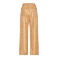 thumbnail image 5 of LEBONYARD Women's Work Pants High Waisted Dress Pants Dressy,Pants for Women Plus Size,Women's Summer High Waisted Wide Leg Pants Stripe Matching Yoga Gym Long Pants Yellow S, 5 of 5