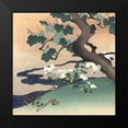 thumbnail image 2 of Kogyo, Tsukioka 15x15 Black Modern Framed Museum Art Print Titled - Tree, Stream and Flowers, 2 of 5