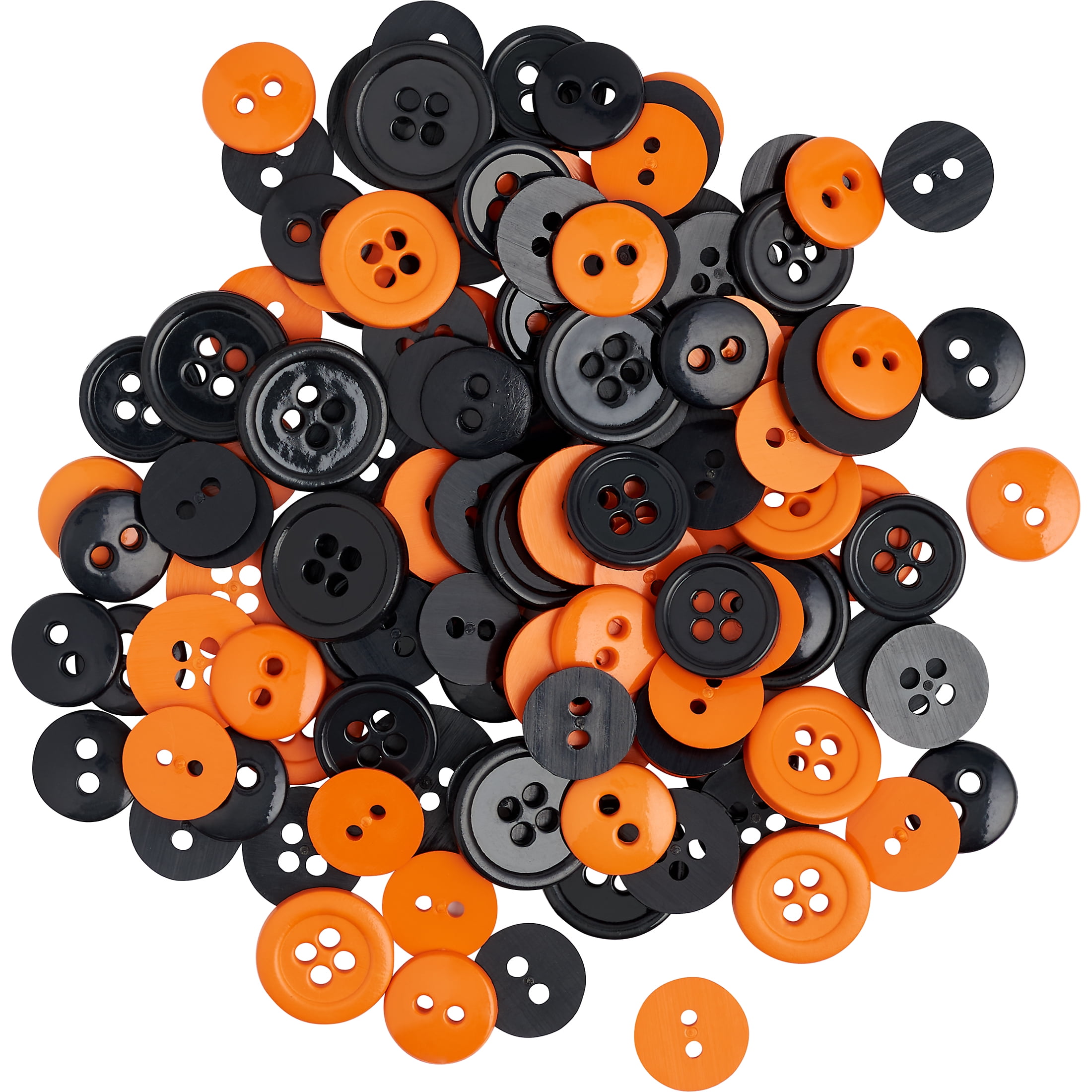 (3 pack) Favorite Findings Novelty Halloween Sew Thru Buttons, 130 Count