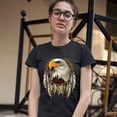 thumbnail image 3 of Tee Hunt Bald Eagle Dreamcatcher T-Shirt Indigenous Native American Heritage Women's T-Shirt Tee, Black, 3X-Large, 3 of 5