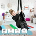 thumbnail image 4 of Somnr Sensory Therapy Swing for Kids - Indoor/Outdoor Cuddle Hammock for Autism & ADHD (Black), 4 of 7