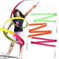 thumbnail image 2 of 8 Pcs Wire Ribbon Dance Ribbon Twirling Ribbons Dance Silk Streamers Gym Streamer, 2 of 3