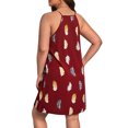 thumbnail image 4 of Gvmfive Women's Plus Size Dress Sleeveless Printed V-Neck Loose Flowy Mini Sundress, 4 of 4