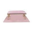 thumbnail image 6 of Nail Hand Pillow and Table Mat Set Nail Art Cushion Mat Set, Desk Soft Nail Hand Rest Holder Hand Cushion for Salon Home Arm Pink, 6 of 10