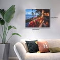 thumbnail image 2 of Naloa Tropical Beach Candlelight Print Canvas Picture,Wall Pictures, Modern Decorative Poster,Art Prints for Bedroom, Toilet, 40 x 30 cm, Built-in Wooden Frame, 2 of 6