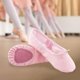 thumbnail image 3 of de baile de ballet suave de moda profesion para practicar ejercicio, entrenamiento, gimnasia, zapatillas de actuación, suela dividid Rosa 30 Yinane Zapatilla Ballet Niña, 3 of 8