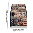 thumbnail image 3 of Uklsqma Star Multicolore Chemin de Table Imprimé, Polyester Tissé Style Lin 183 x 33 cm pour Décoration de Table à Manger, 1 Pce, 3 of 6