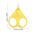 thumbnail image 4 of Unique Bargains 1 Pc Portable Short Handle Nail Scissors Toenail Clippers for Child 3.15"x2.24"x0.39" Yellow, 4 of 6