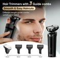 thumbnail image 5 of Sejoy Men's Electric Shaver, 5 in 1 Rotary Razor Trimmer, Cordless Rechargeable Waterproof, Black, 5 of 10