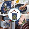 thumbnail image 3 of Christmas 1 Pack Kitchen Towel, Water Absorbent Dish Towel, Blue Gnomes Xmas Tree Snowflakes Balls Decorative Hand Towels - Quick Drying Cloth for Cooking Baking, 18x28 Inch, 3 of 8
