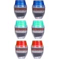 thumbnail image 1 of Mini Filtre à eau de Robinet 6 Pcs Rond à Charbon Actif Filtre à eau de Robinet à 5 Couches Maison eau Purifiée Robinet, 1 of 5