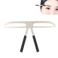 thumbnail image 2 of Shisuyan Professional Eyebrow Stencil Ruler Reusable Three-point Balance Positioning Kit Eyebrow Caliper for Eyebrows Measuring (Straight Eyebrow), 2 of 8