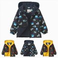 thumbnail image 4 of WXFAZCVU Boys Zip Up Hoodie Cute Print Outerwear Jacket Fall Winter Goingout Fashion Clothes Size 4-5 Years, 4 of 4