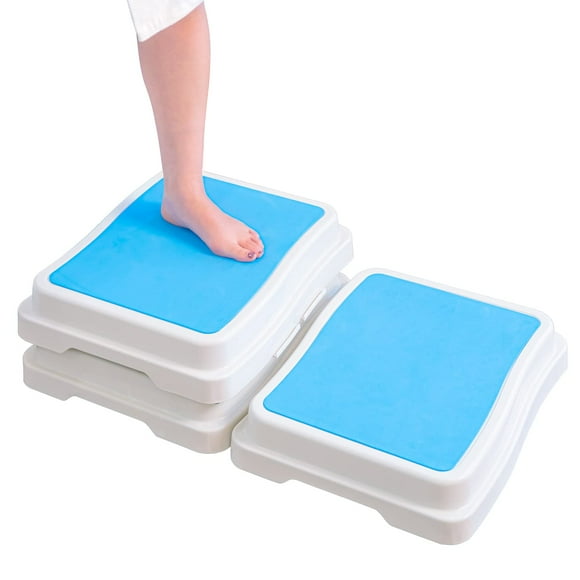 Portable Bath Step Stool Stack-Able Safety Aid Disability Non Slip Shower Step Wefaner ï¼Blueï¼