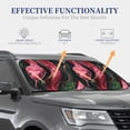 thumbnail image 4 of Salouo Red Viper Jungle Intensity Pattern Car Windshield Sun Shade Foldable | Front Windshield Shade for Sun, Heat and UV Rays | Interior Sun Protection-Large, 4 of 6