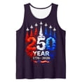 thumbnail image 5 of GrmtClth Men's Usa 250 Years Top for 2026 Independence Day American Flag Pattern T-Shirts Summer Sleeveless Tops Fashion 1776-2026 Print Shirts Dark Purple XL, 5 of 6