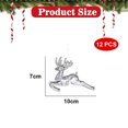 thumbnail image 2 of Conjunto de adornos navideños, gotas de carámbano transparentes colgantes decoraciones para árboles de Navidad colgantes para fiesta de Año Nuevo de Navidad, 2 of 5