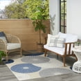 thumbnail image 4 of Nourison Aloha Indoor/Outdoor Blue/Grey 3'6" x 5'6" Area Rug, (4x6), 4 of 9