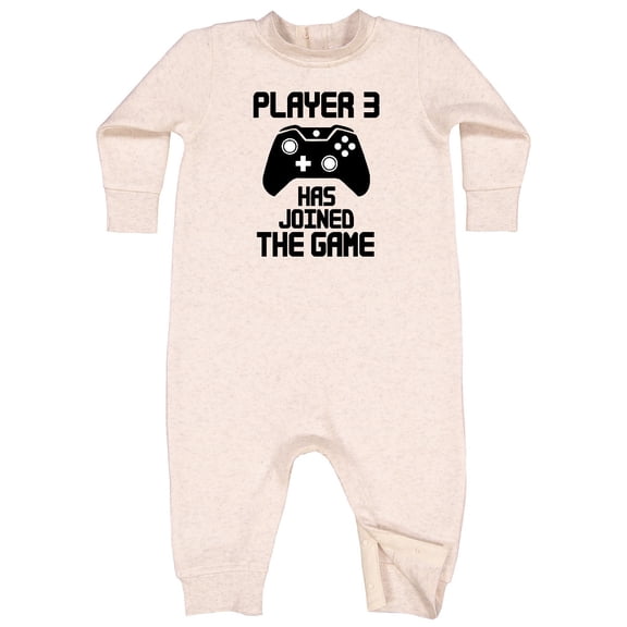 Inktastic Player 3 Has Joined the Game Baby Fleece Romper