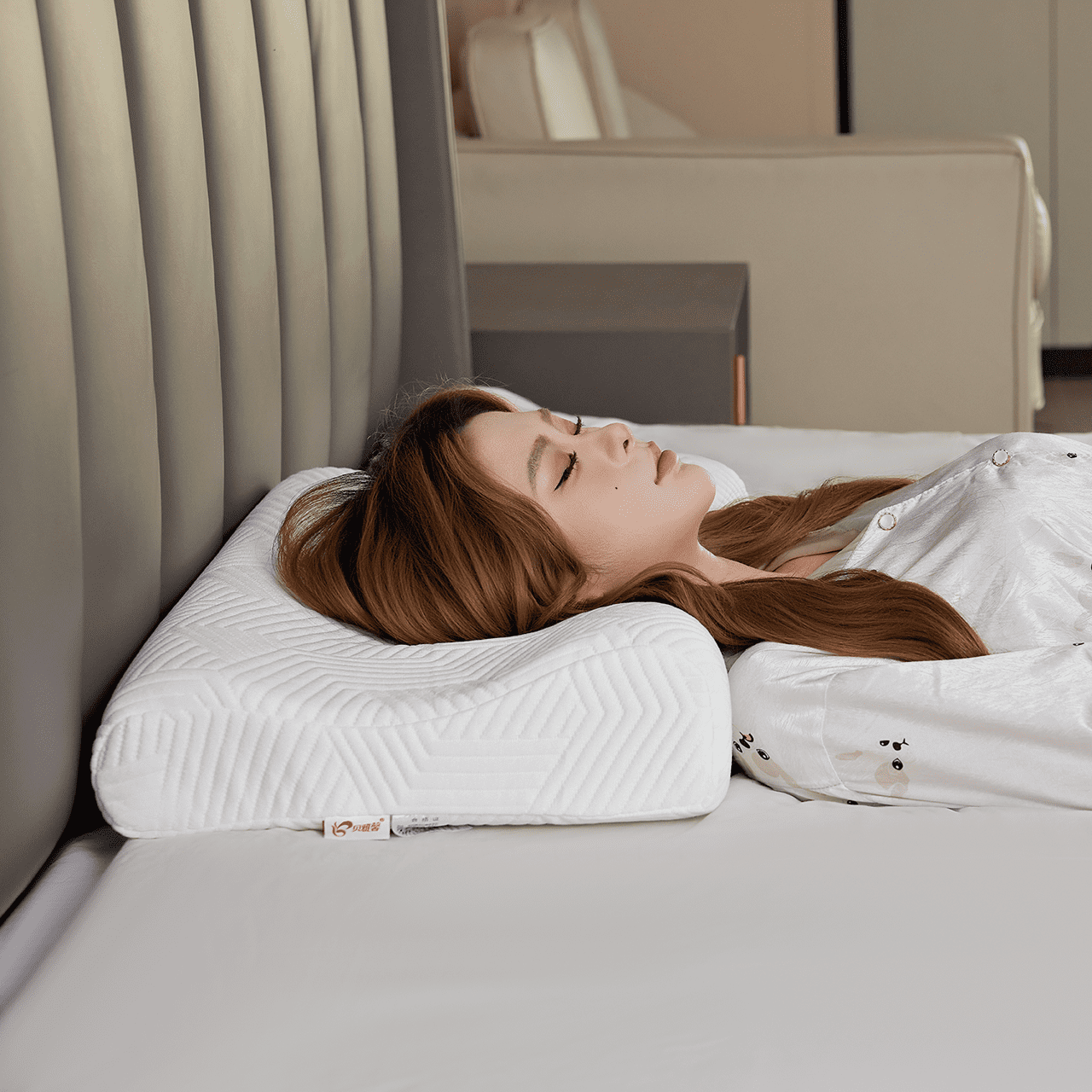 3-Level Orthopedic Memory Foam Pillow for Neck Support - Adjustable Cervical Contour Pillow (14"x24")