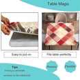 thumbnail image 3 of Elastic Square Patio Table Cloth, Bold Red Plaid Pattern Printed on Polyester Outdoor Table Covers, Great for Cafes & Offices, Fit for 36" x 36" Square Tables, 3 of 4