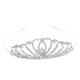 thumbnail image 2 of Corona Yuyangstore Tiara de Boda Novia Plata, 2 of 8