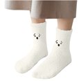 thumbnail image 3 of JGTDBPO Wear Fuzzy Socks For Women Super Soft Plush Slipper Sock Winter Warm Fluffy Casual Home Sleeping Fuzzy Cozy Sock Medium Tube Stockings Coral Velvet Stockings Floor Stockings, 3 of 9