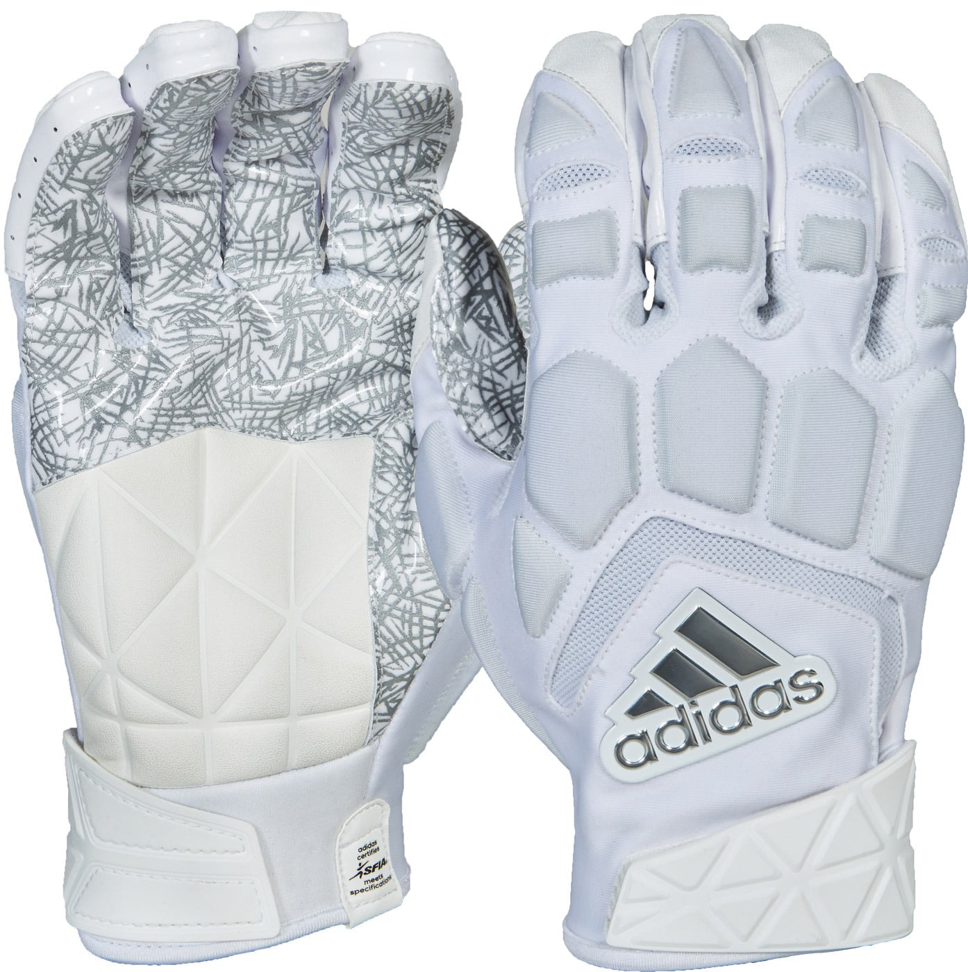 adidas freak max lineman gloves white