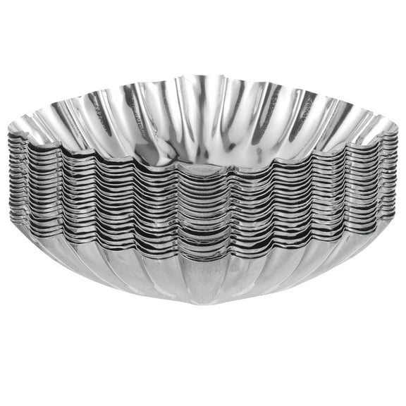 20 Pcs Molds Non-Stick Baking Cups Decorative Tart Cake Tins for and Pastries
