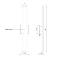 thumbnail image 2 of Kuzco Lighting At7935 Vesta 36" Tall Led Outdoor Wall Sconce - Black, 2 of 5